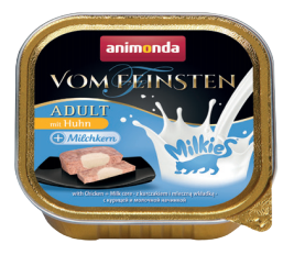 Animonda Vom Feinsten Adult Milkies połączniemięsa z mlecznym farszem lub sosem tacka dla kotów 100g
