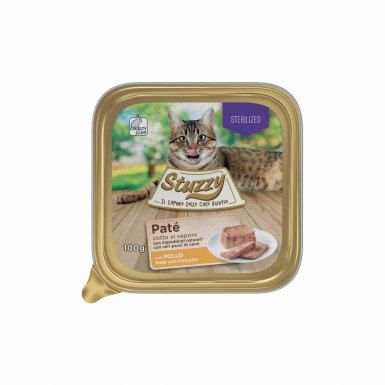 Schesir Pate karma mokra dla kota po sterylizacji pasztet z kurczaka 100g