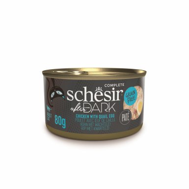 Schesir After Dark karma mokra dla kota pasztet z kurczaka z jajkami przepiórczymi 80g