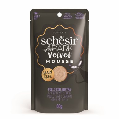 Schesir After Dark Velvet Mousse karma mokra dla kota kurczak z kaczką 80g