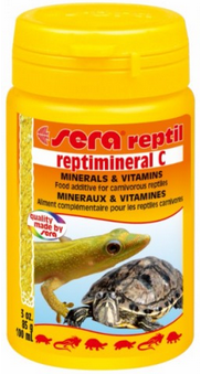 Sera Reptimineral C -preparat uzupełniający witaminy i minerały dla mięsożernych gadów