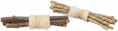 Tirxie patyki zabawka dla gryzoni i królików tykwa drewno i wodorosty 10x3cm 