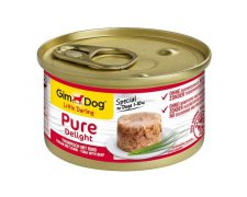 GimDog Pure Delight bez glutenu, barwników,konserwantów puszka dla psa 85g
