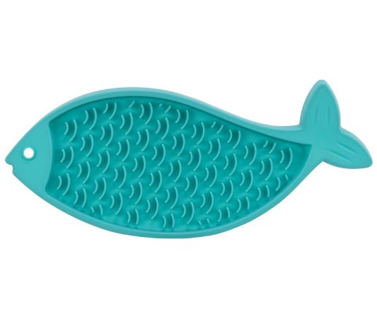 Trixie Lick'n'Snack spowalniająca jedzenie taca silikonowa w kształcie rybki dla kota 28cm 